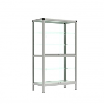 Vitrine, freistehend, 180 cm hoch, 100x50 cm (B/T), Vitrine, freistehend, 180 cm hoch, 100x50 cm (B/T),